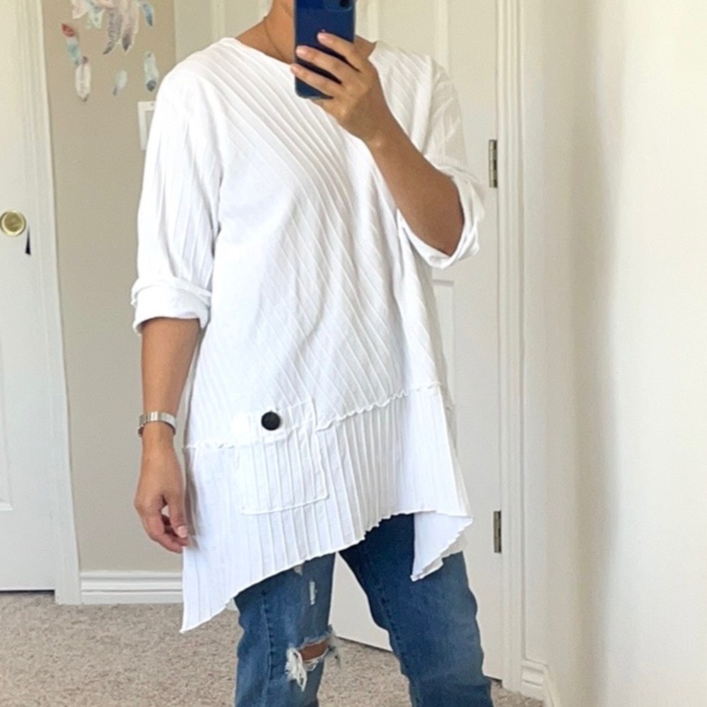 100% Cotton Focus Casual Collection Tunic Top - Picture 15 of 15